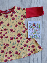 Load image into Gallery viewer, Beach Dress 6-12months Poppies Ready to Post
