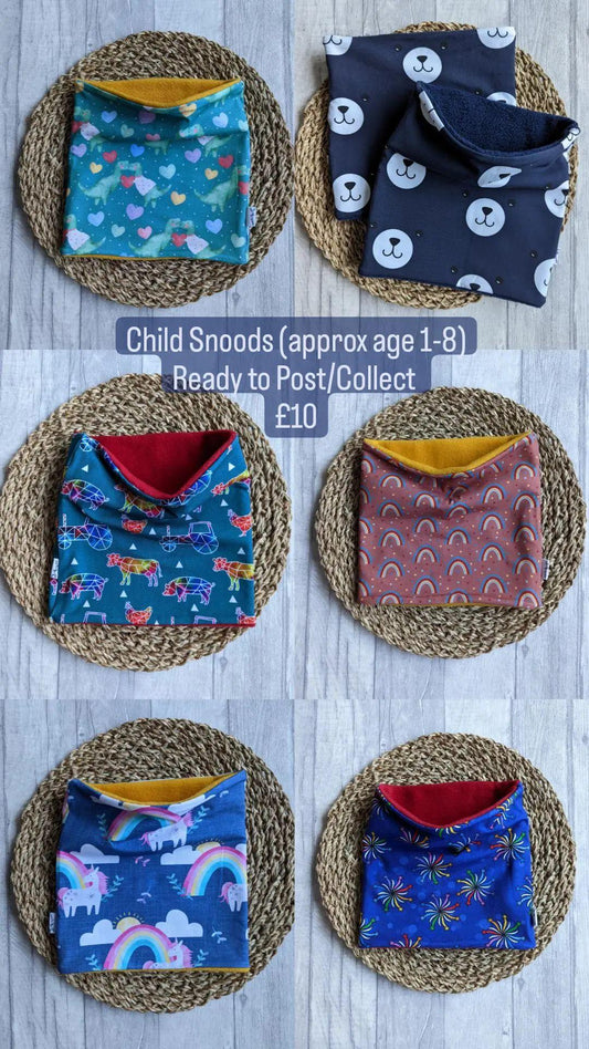Child Snoods Ready to Post